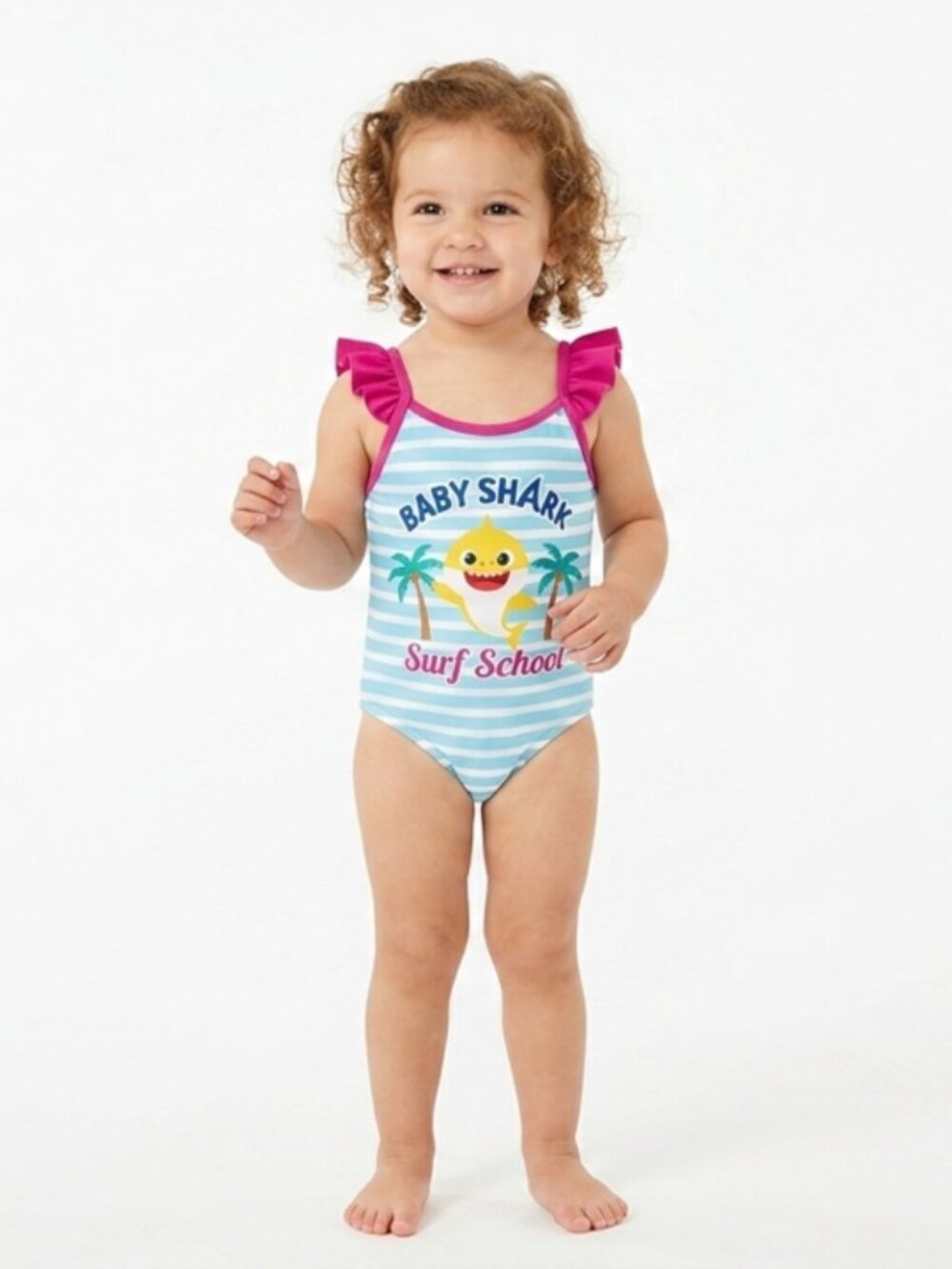 Baby Girls Baby Shark One Piece Swimsuit NWT 12 Mos 18 Mos 2T 5T